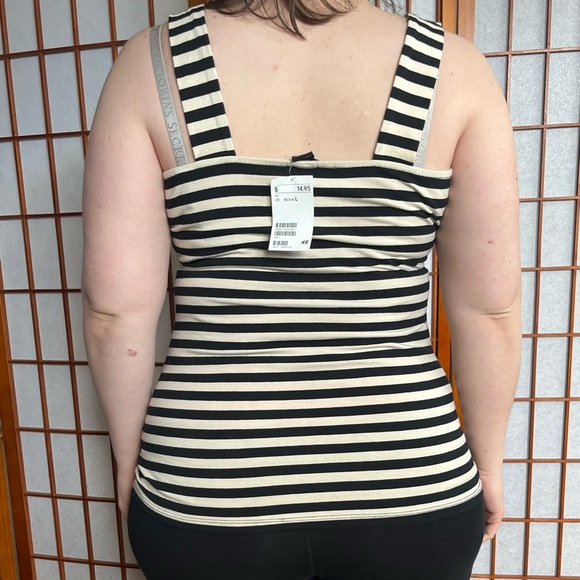 Striped H&M top size large - Picture 3 of 5